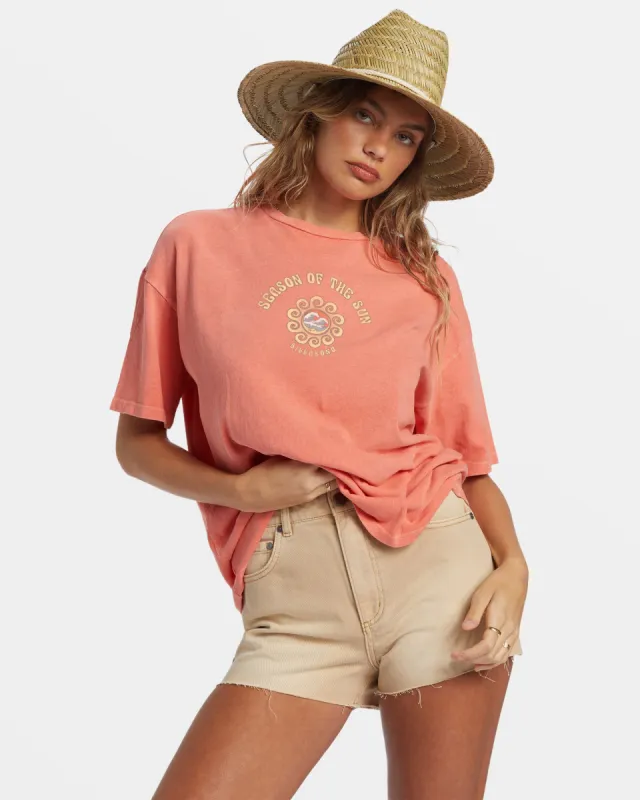 Its The Season T-Shirt - Papaya sold by Billabong