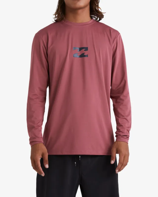 All Day Wave Loose Fit Long Sleeve Surf Tee - Rose Dust sold by Billabong