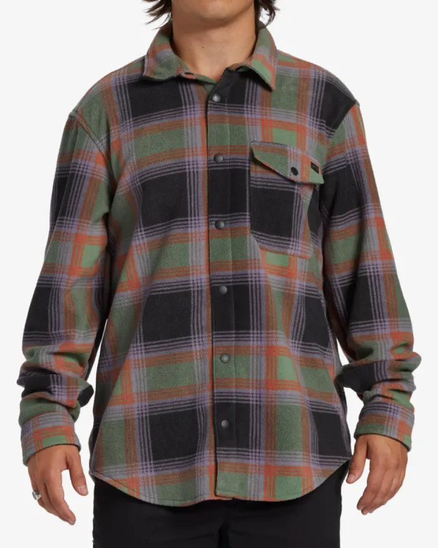 A/Div Furnace Long Sleeve Flannel Shirt - Grey Violet sold by Billabong