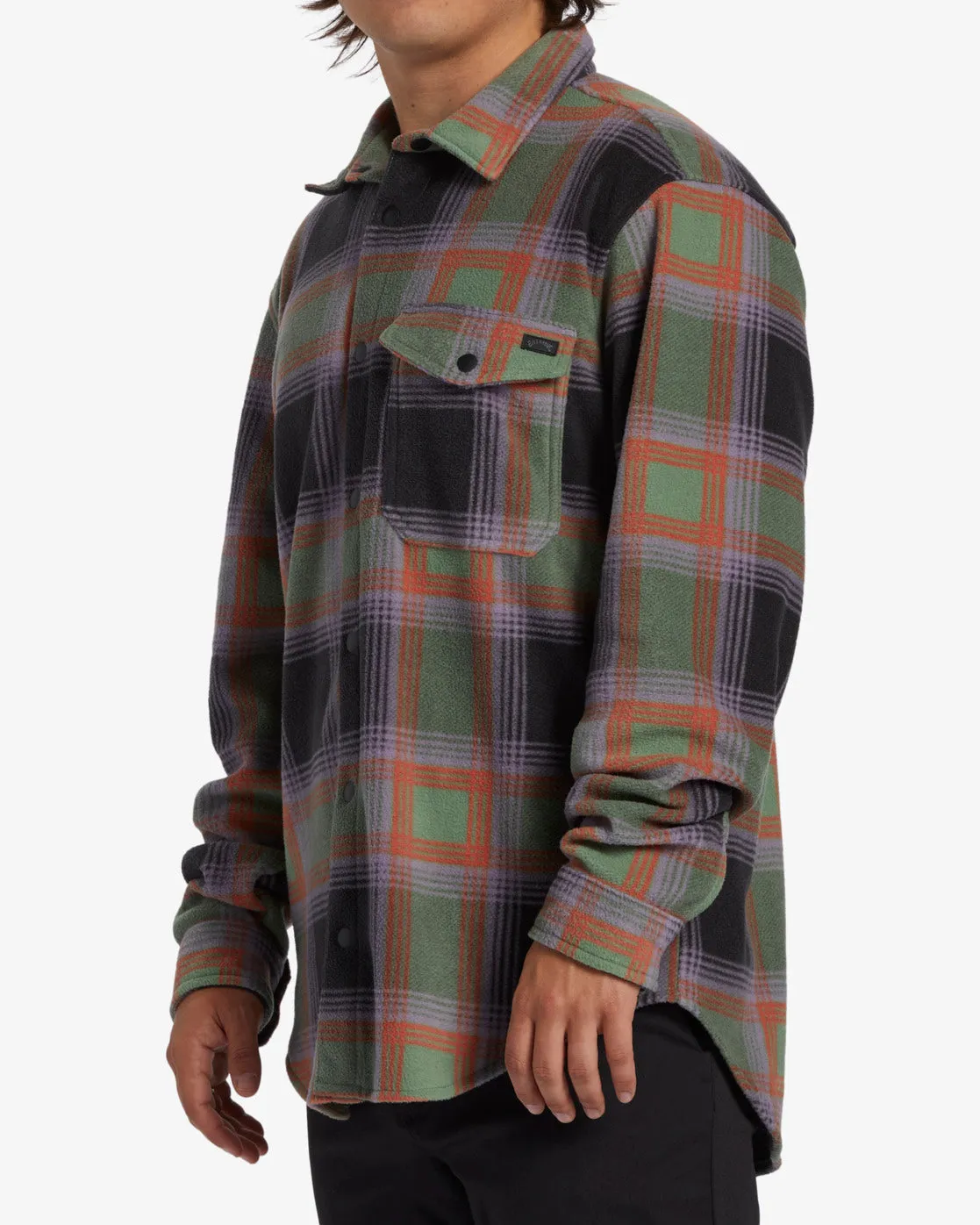 A/Div Furnace Long Sleeve Flannel Shirt - Grey Violet sold by Billabong product image thumbnail 2