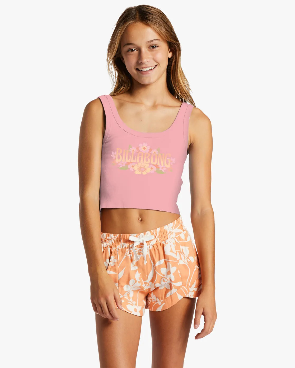 Girls Beach Flower T-Shirt - Flamingo sold by Billabong