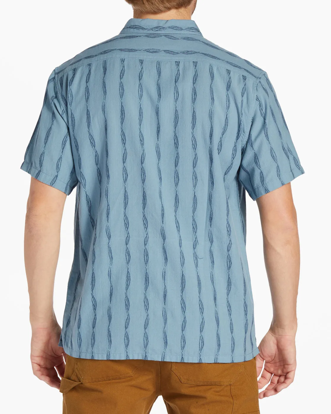 Sundays Jacquard Short Sleeve Shirt - Washed Blue sold by Billabong product image thumbnail 2