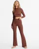 New Heights Long Sleeve Mock Neck Top - Brick sold by Billabong