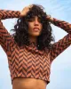 New Heights Long Sleeve Mock Neck Top - Brick sold by Billabong