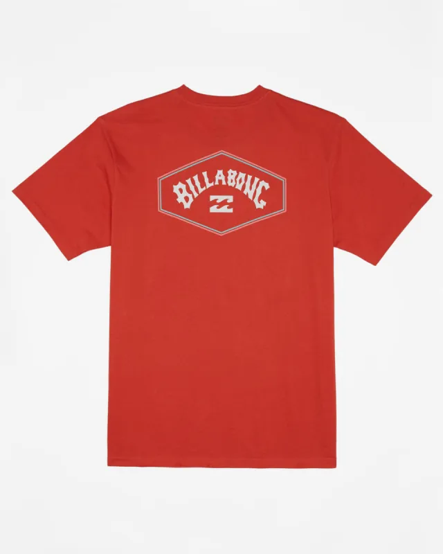 Exit Arch Short Sleeve T-Shirt - Washed Red sold by Billabong