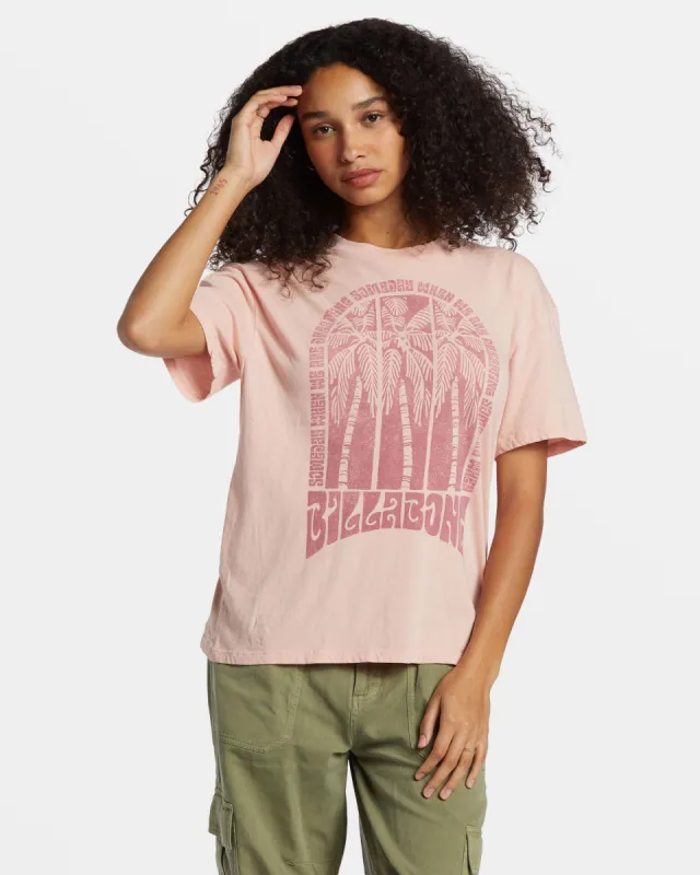 Someday Dreams T-Shirt - Dusty Peach sold by Billabong