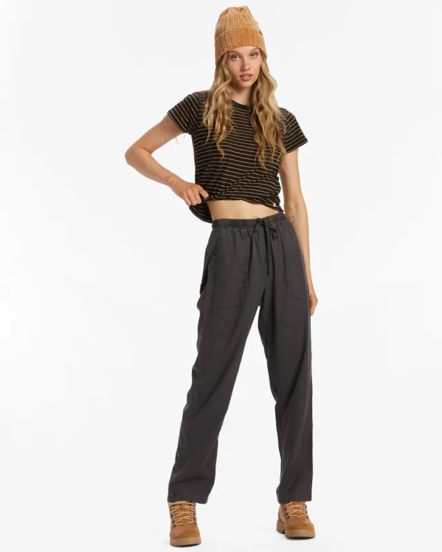 Beachy Keen Woven Pants - Off Black 1 sold by Billabong