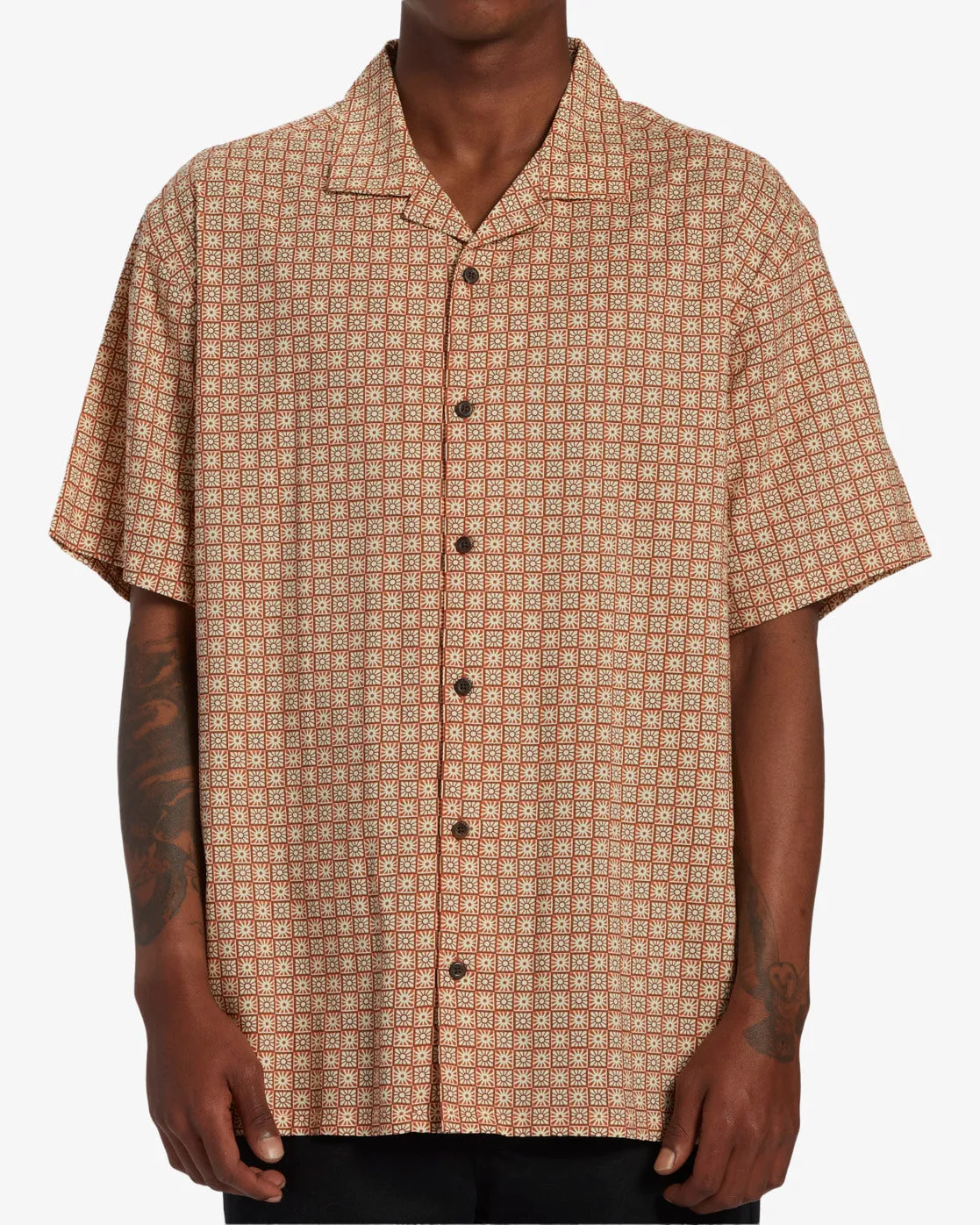 Sundays Vacay Short Sleeve Shirt - Mustard sold by Billabong