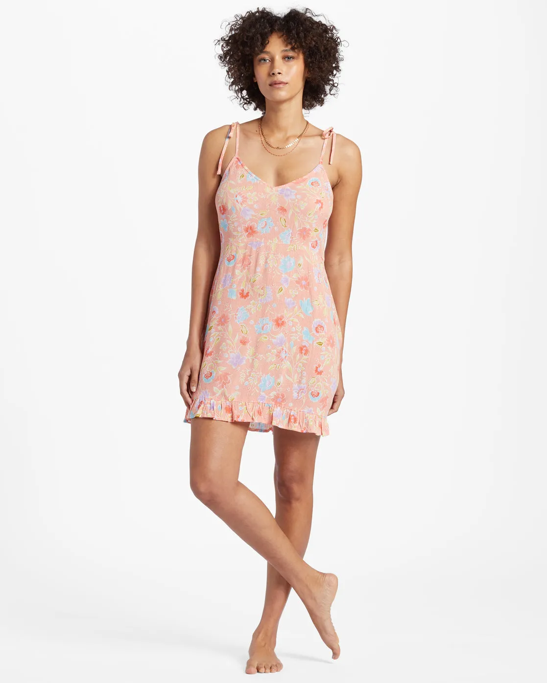 Heart Breaker Strappy Dress - Sweet Peach sold by Billabong product image thumbnail 2