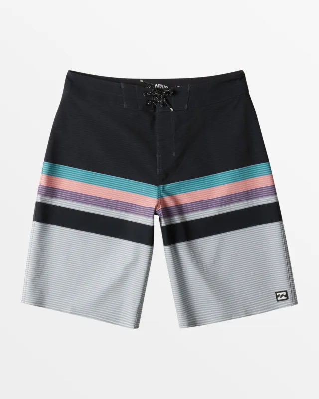 Boys All Day Stripe Pro 18" Boardshorts - Stealth sold by Billabong