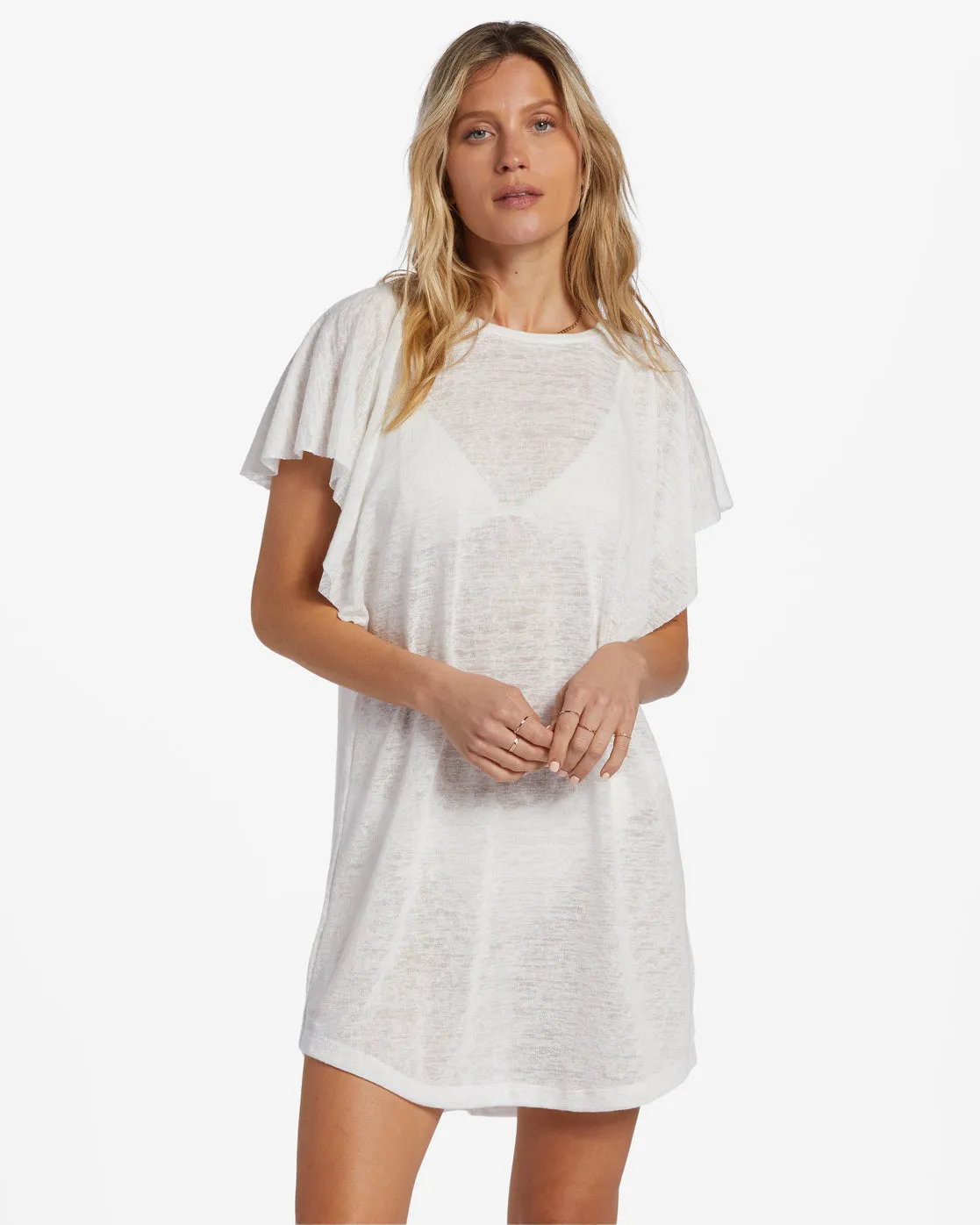 Out For Waves Cover-Up Dress - Salt Crystal 2 sold by Billabong