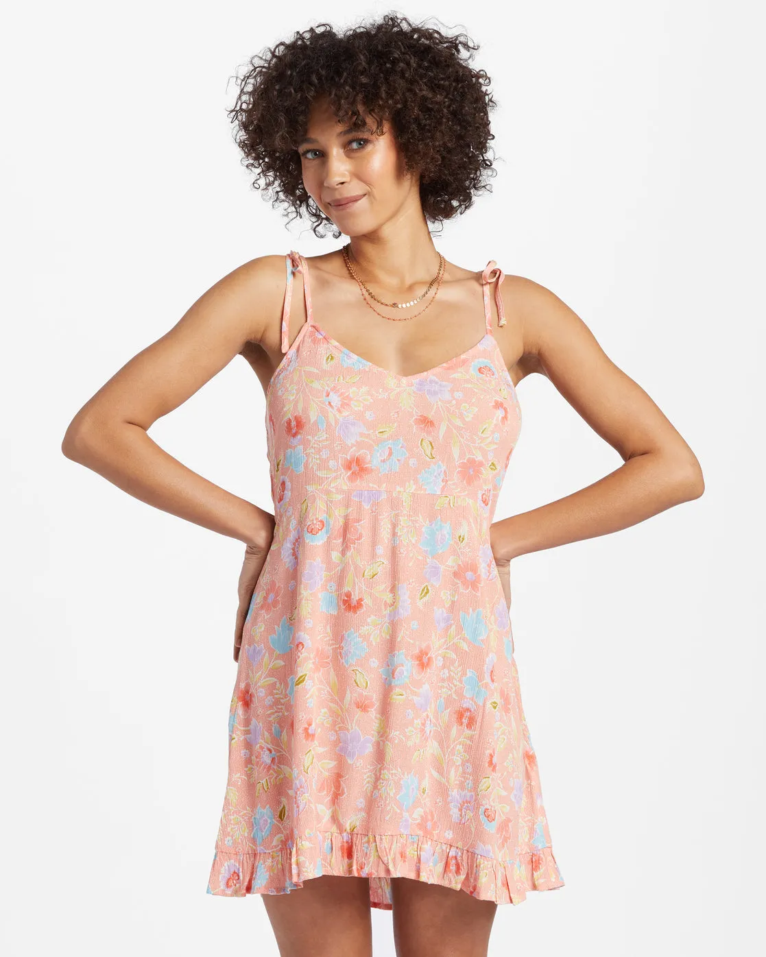 Heart Breaker Strappy Dress - Sweet Peach sold by Billabong