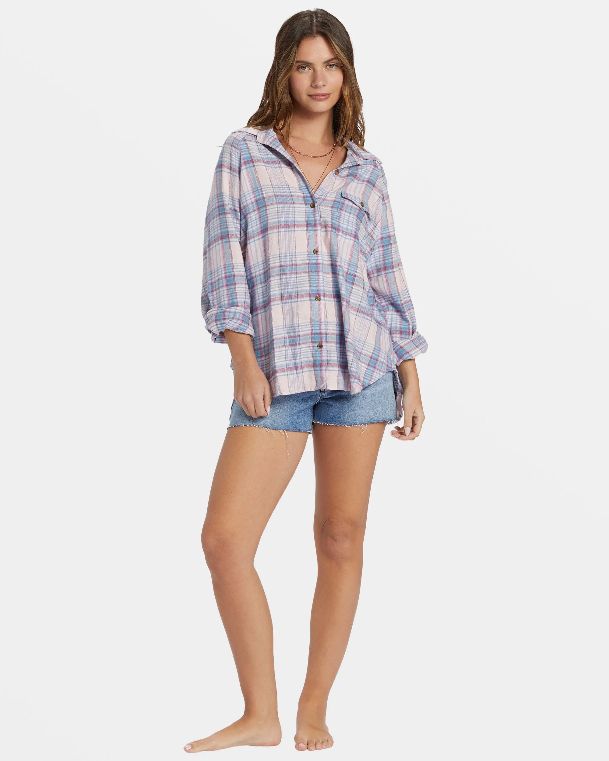 Best Time Long Sleeve Shirt - Washed Berry sold by Billabong product image thumbnail 4