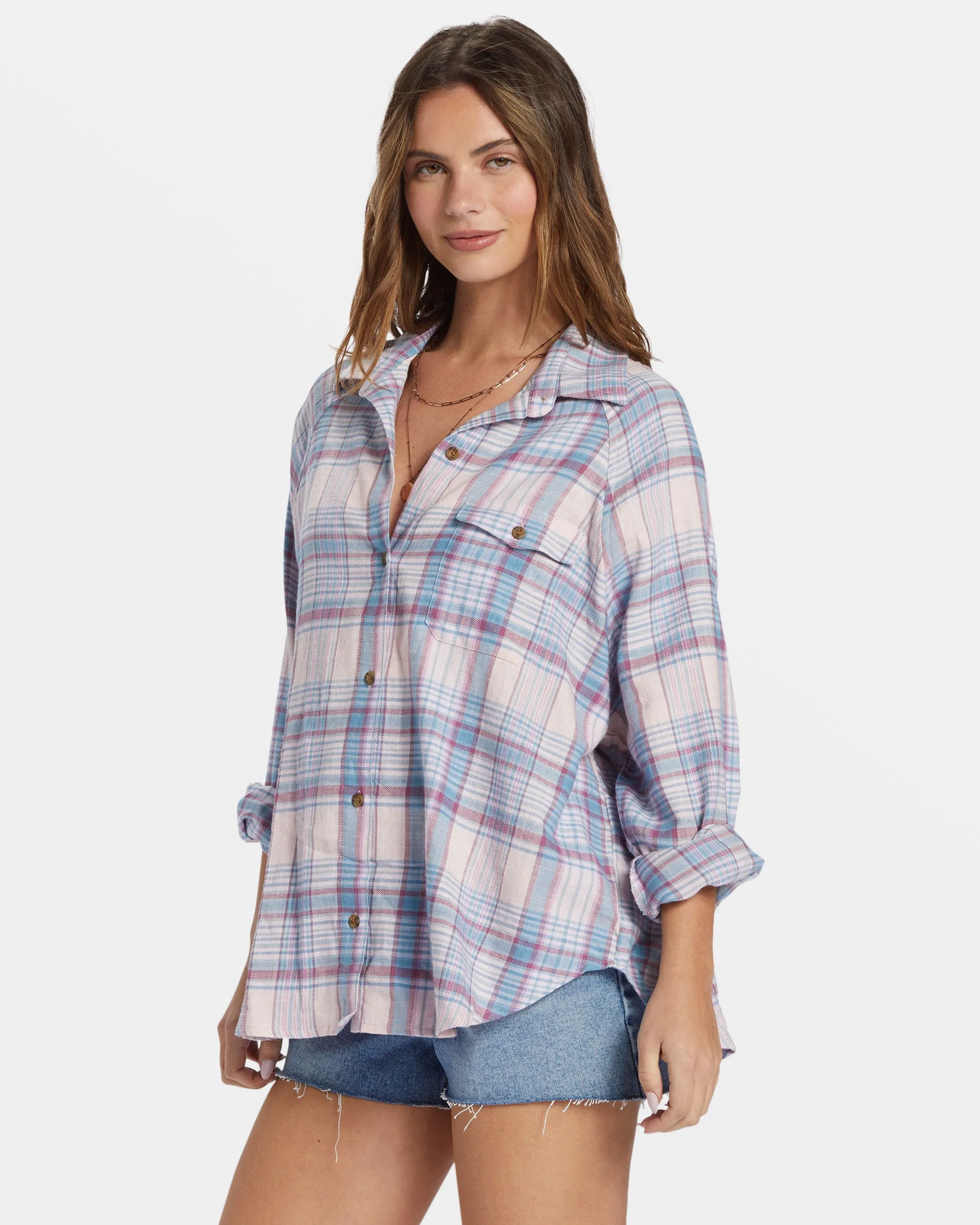 Best Time Long Sleeve Shirt - Washed Berry sold by Billabong product image thumbnail 3