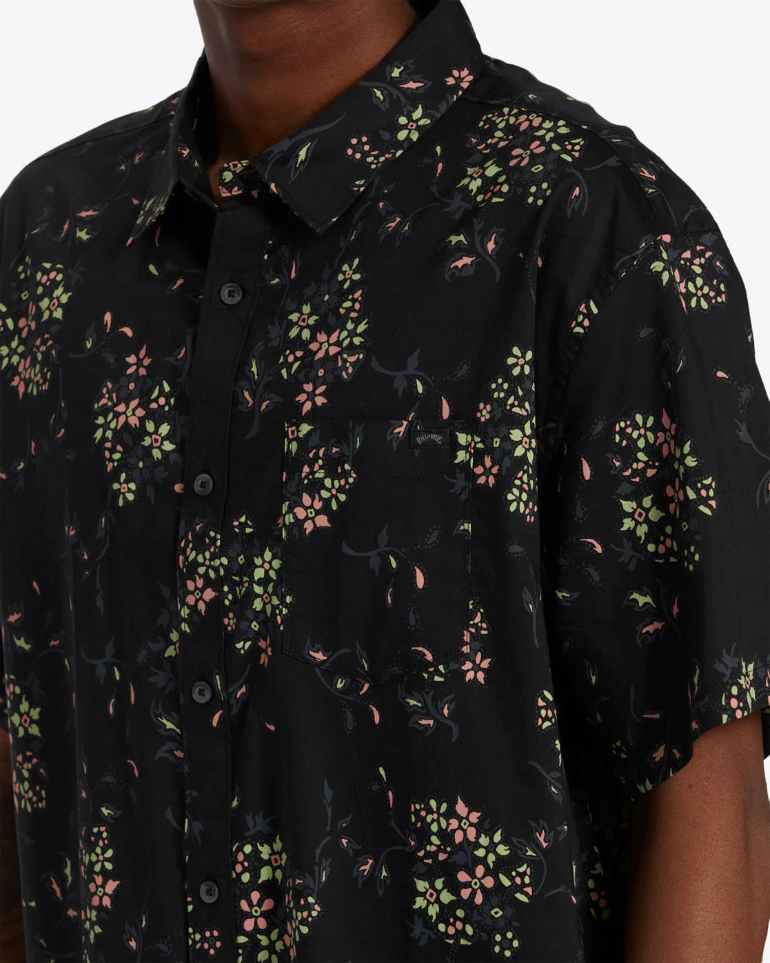 Sundays Mini Short Sleeve Shirt - Asphalt sold by Billabong product image thumbnail 4