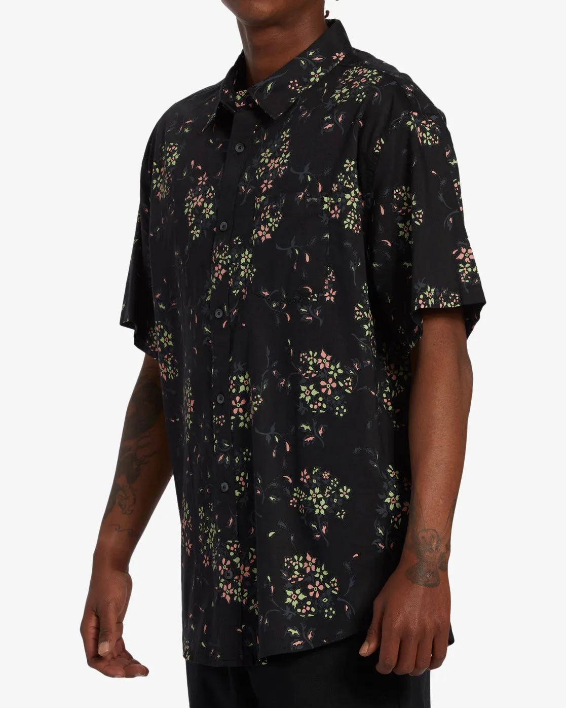 Sundays Mini Short Sleeve Shirt - Asphalt sold by Billabong product image thumbnail 2