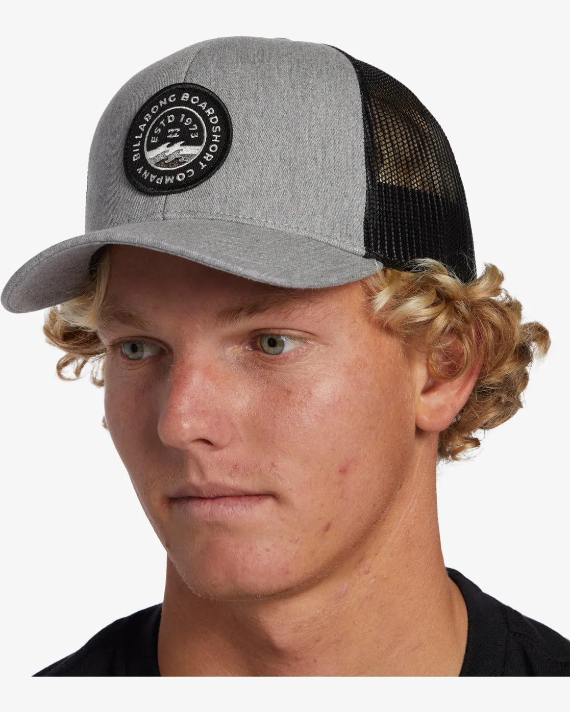 Walled Trucker Hat - Grey Black sold by Billabong