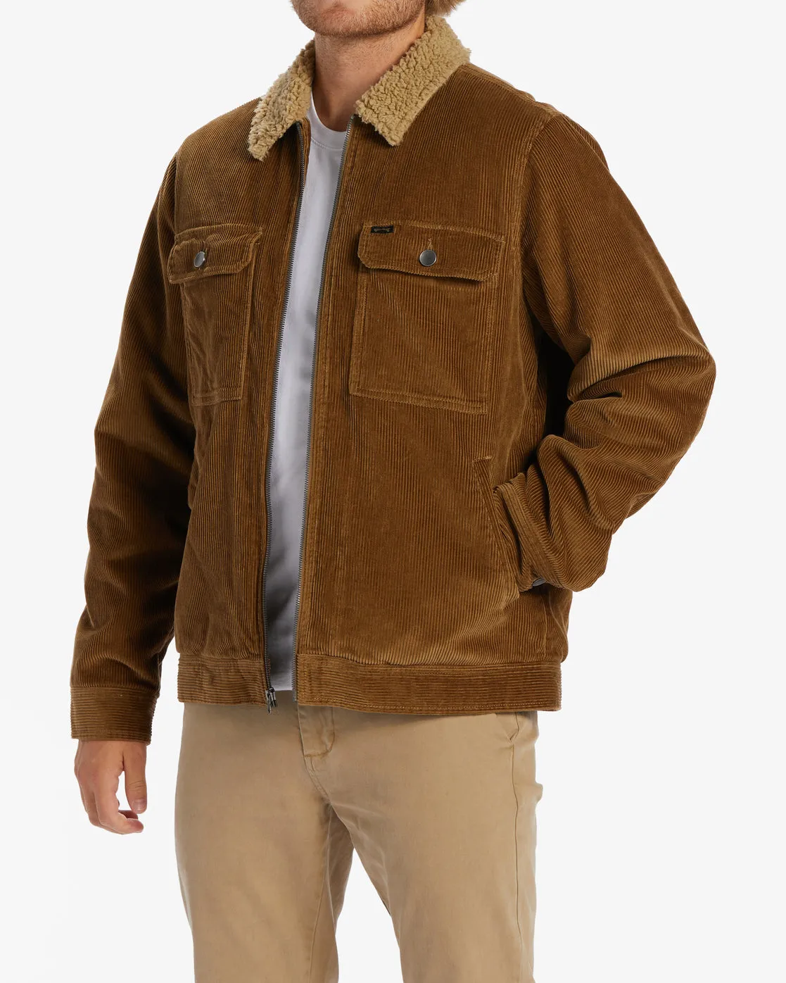 Barlow Cord Sherpa Lined Jacket - Otter sold by Billabong product image thumbnail 4