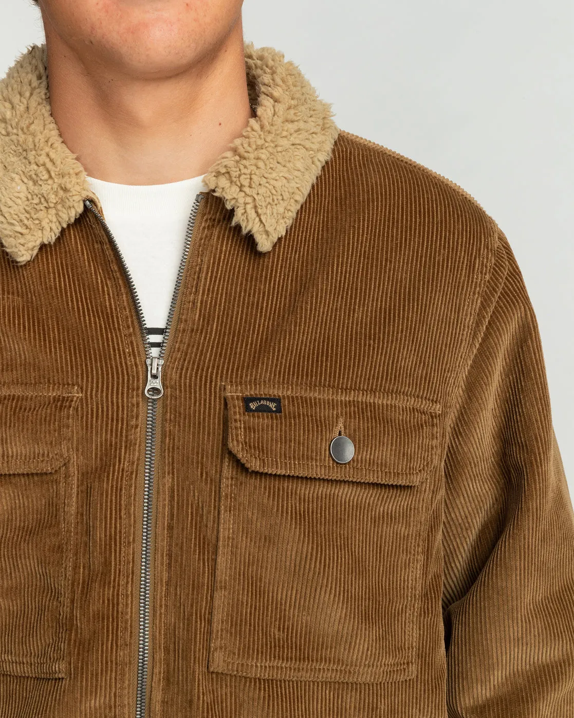 Barlow Cord Sherpa Lined Jacket - Otter sold by Billabong product image thumbnail 5