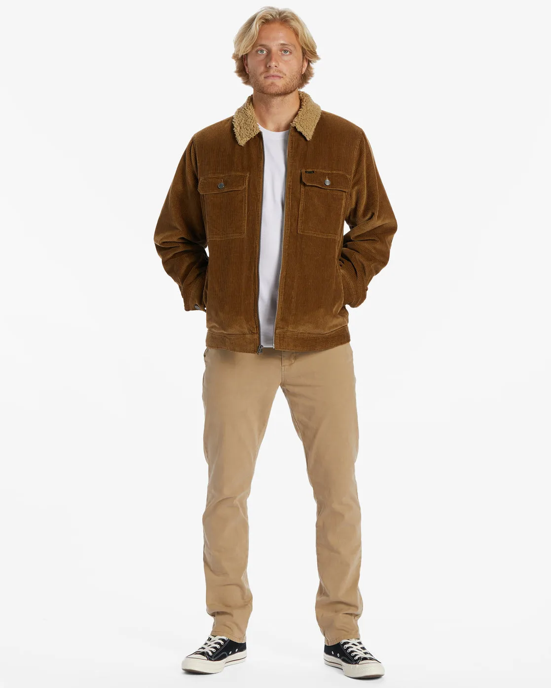 Barlow Cord Sherpa Lined Jacket - Otter sold by Billabong product image thumbnail 2