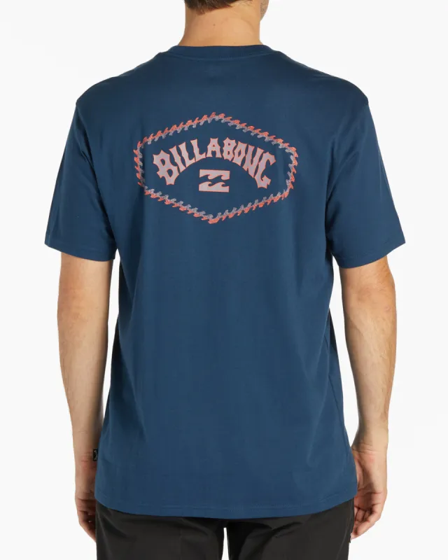 Exit Arch Short Sleeve T-Shirt - Dark Blue sold by Billabong