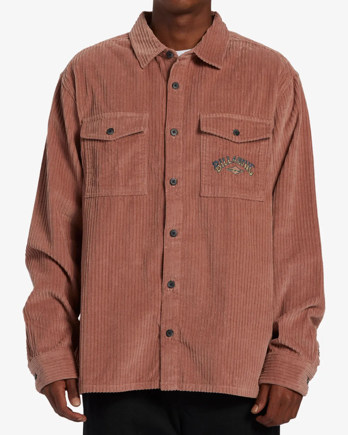 Bong Days Long Sleeve Cord Shirt - Rosewood sold by Billabong