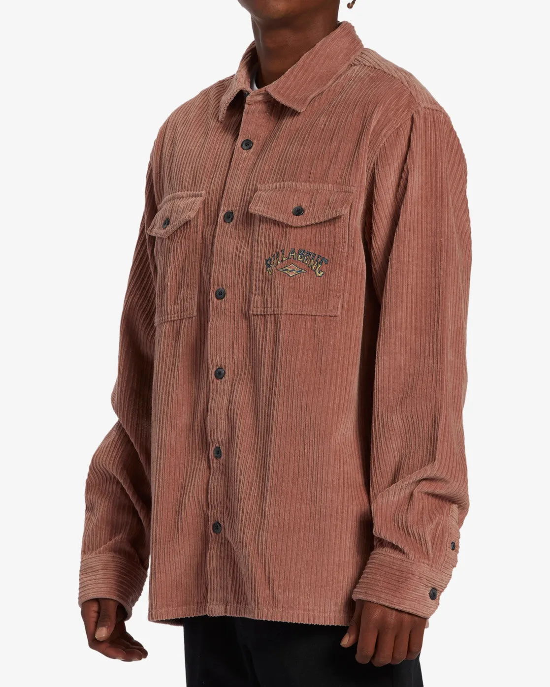 Bong Days Long Sleeve Cord Shirt - Rosewood sold by Billabong product image thumbnail 2