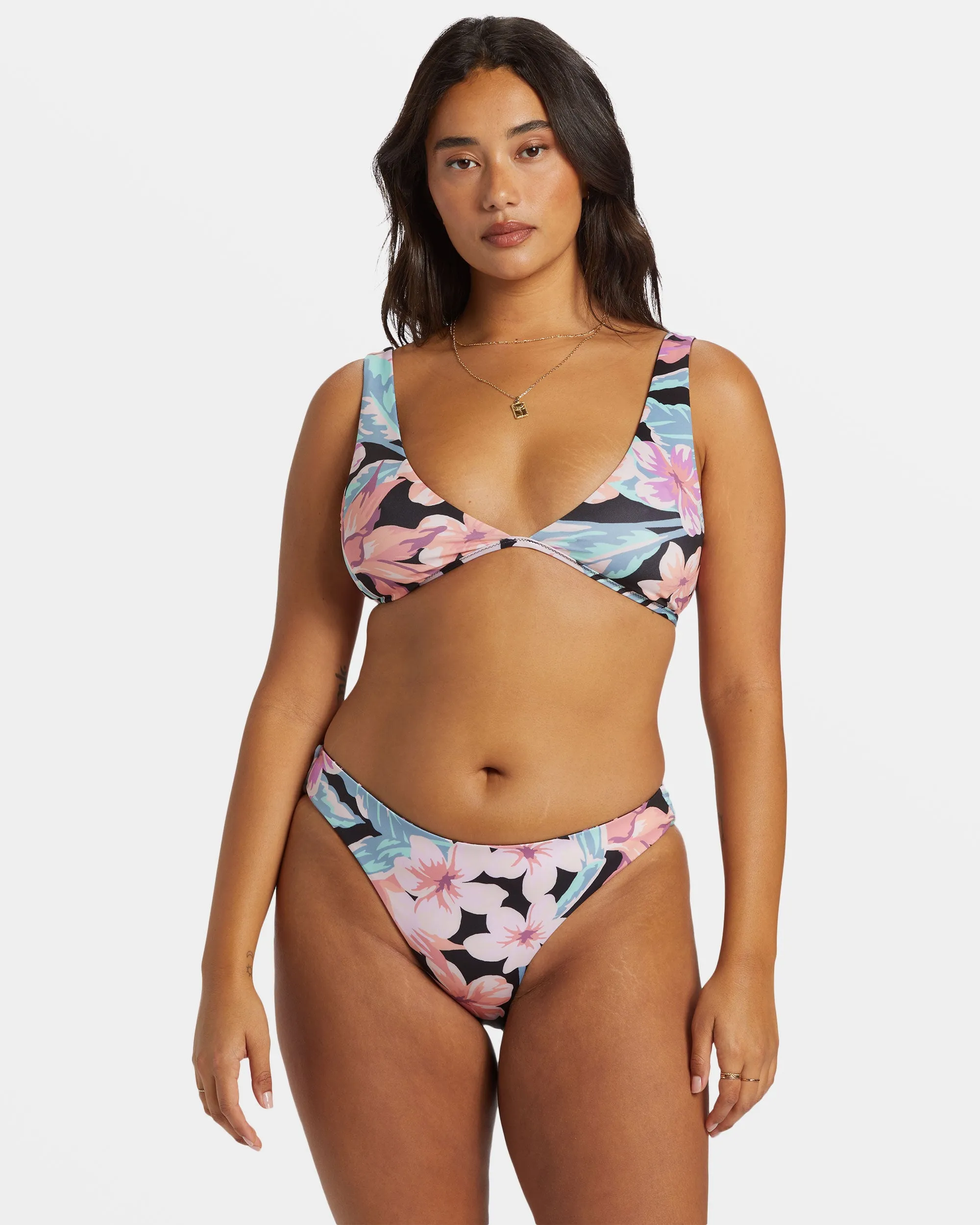 Nights In Paradise Reversible Tank Bikini Top - Multi sold by Billabong