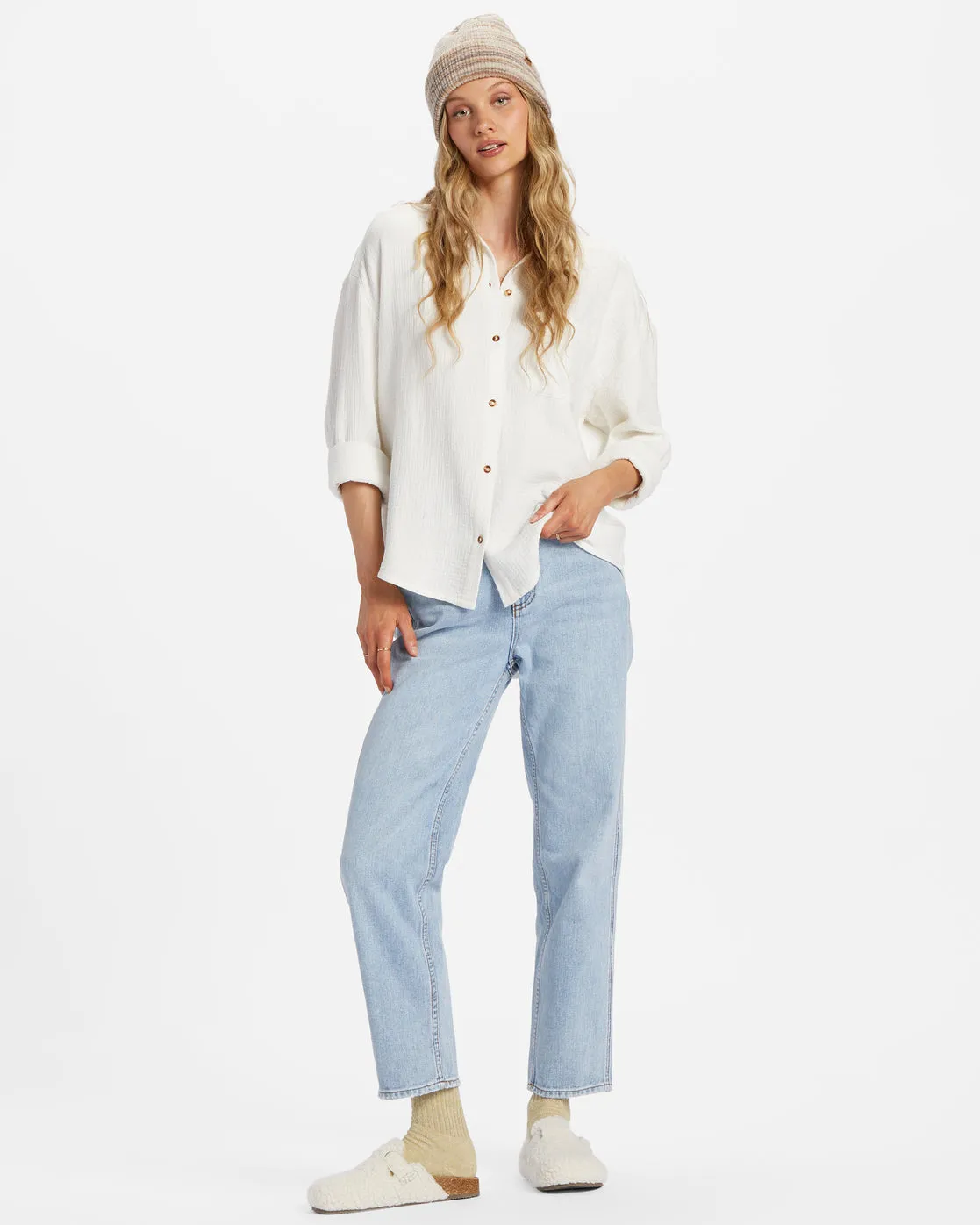 Right On Long Sleeve Shirt - Salt Crystal sold by Billabong product image thumbnail 2
