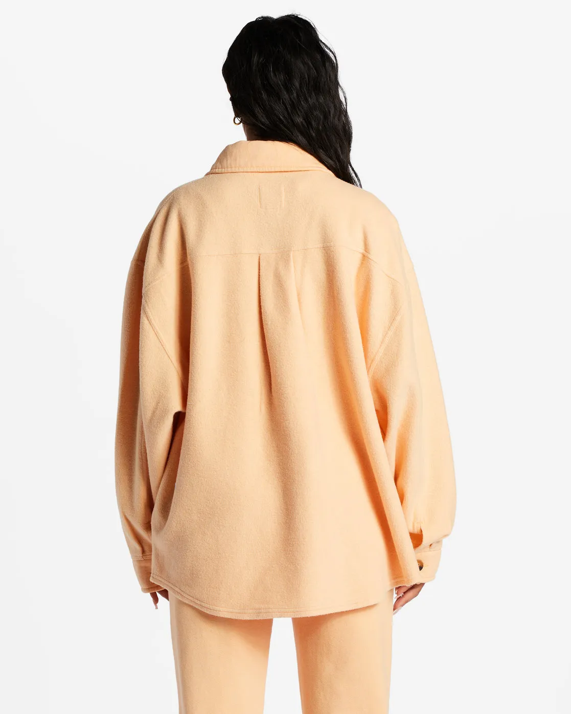 Anytime Shacket Oversized Button-Through Jacket - Light Melon sold by Billabong product image thumbnail 3