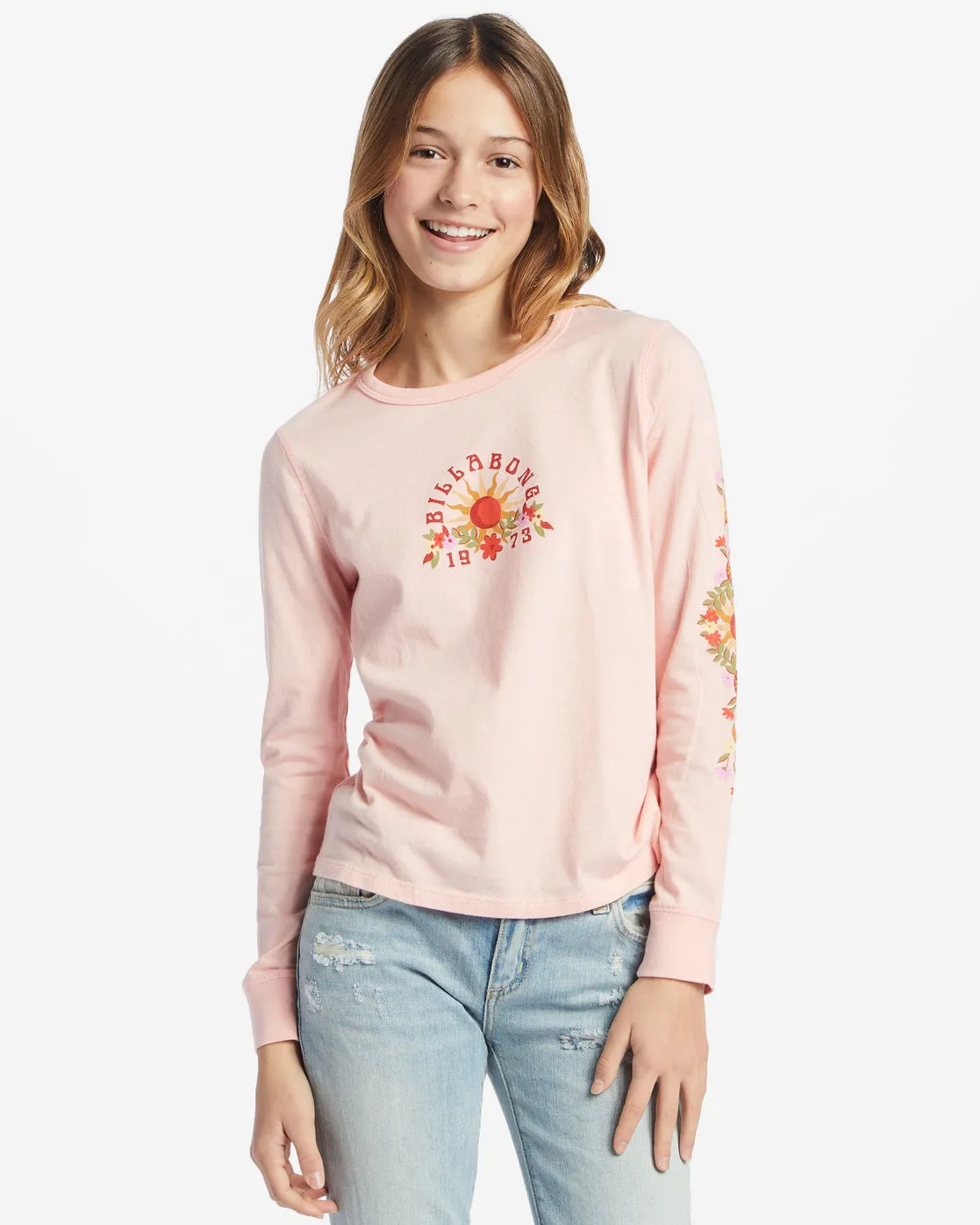 Girls Wild Flowers Bloom T-Shirt - Soft Blush sold by Billabong