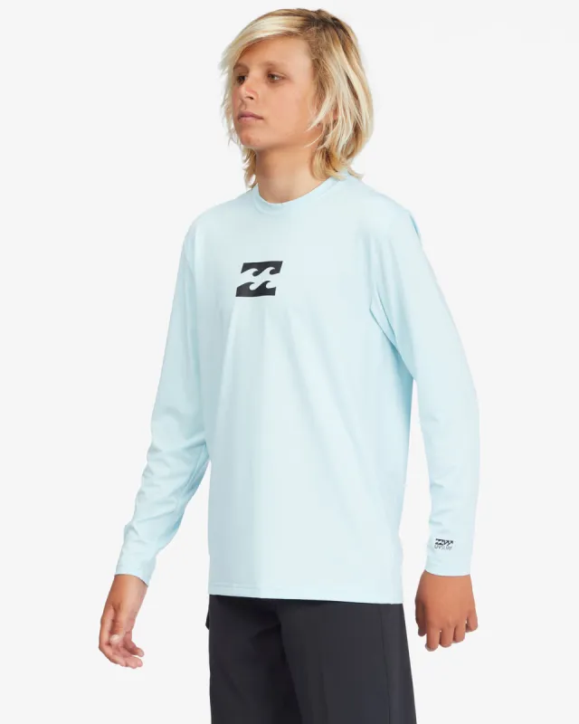 Boys All Day Wave Loose Fit Long Sleeve Surf Tee - Coastal sold by Billabong