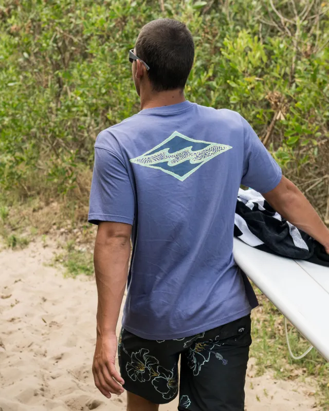 Crayon Wave Short Sleeve T-Shirt - Dusty Grape sold by Billabong
