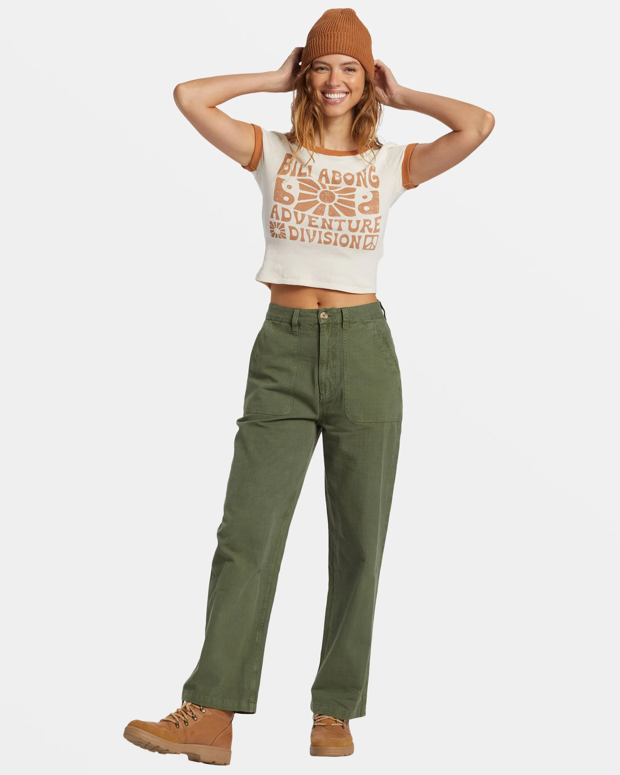 Summer Camp Ringer T-shirt - White Cap sold by Billabong product image thumbnail 5