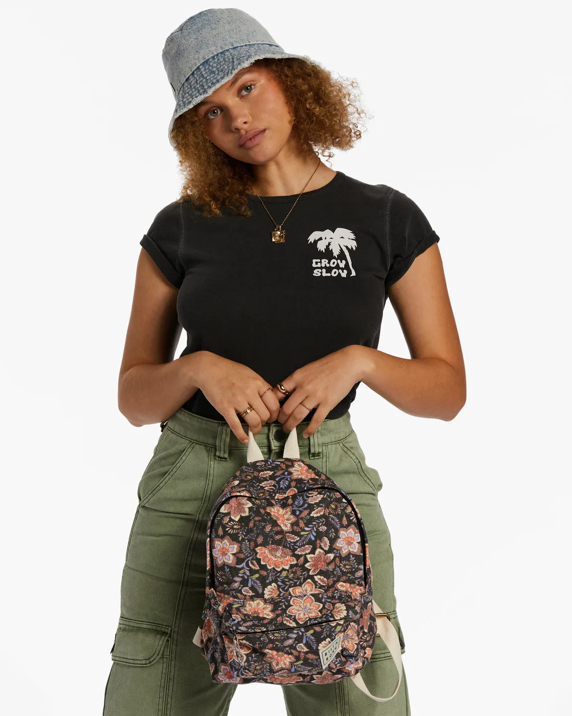 Mini Mama Canvas Backpack - Black Sands sold by Billabong