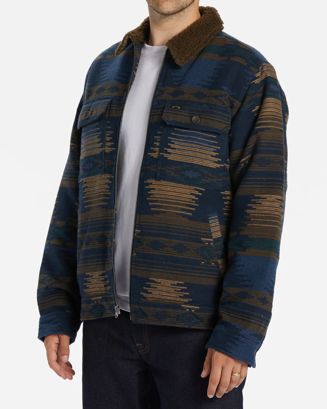 Barlow Sherpa Lined Jacket - Navy sold by Billabong product image thumbnail 4