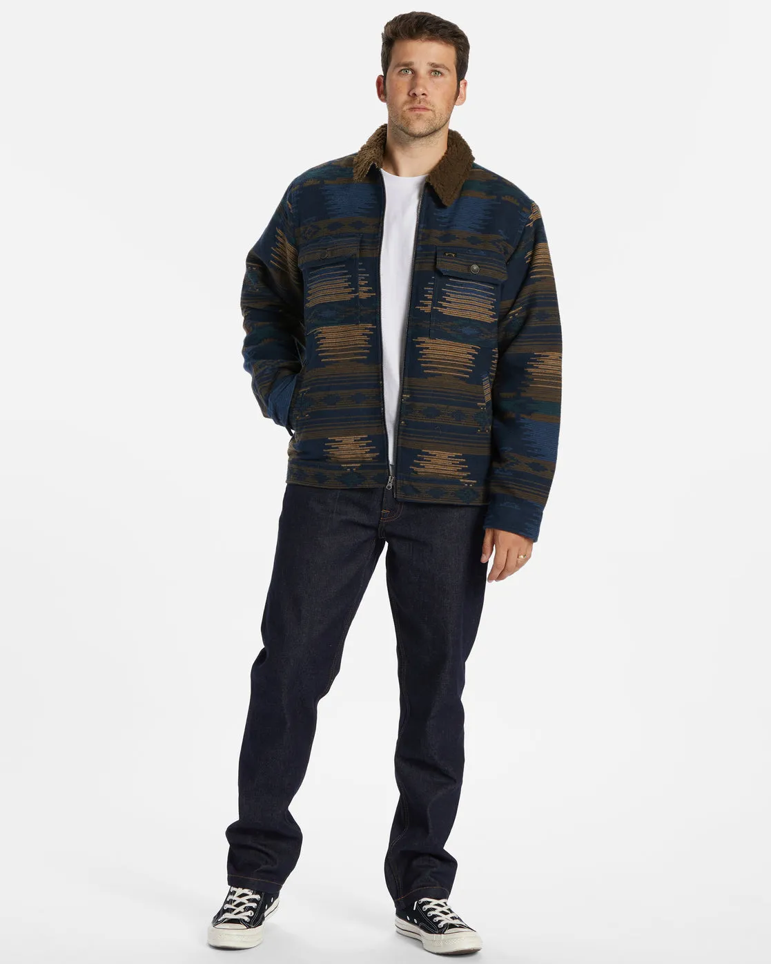 Barlow Sherpa Lined Jacket - Navy sold by Billabong product image thumbnail 2
