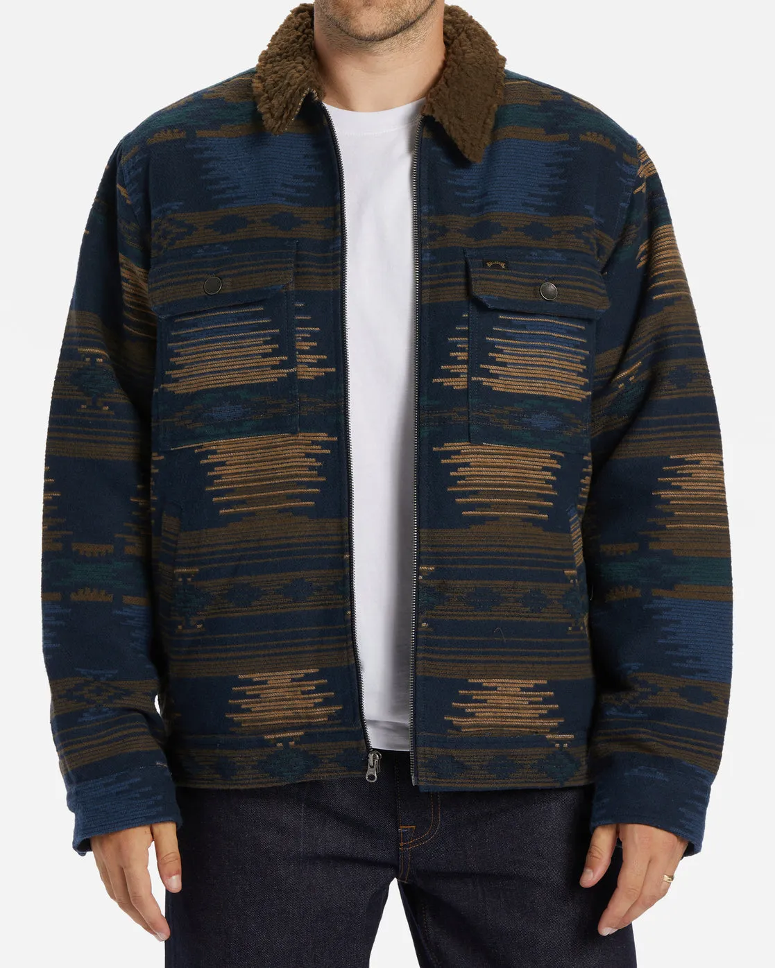 Barlow Sherpa Lined Jacket - Navy sold by Billabong
