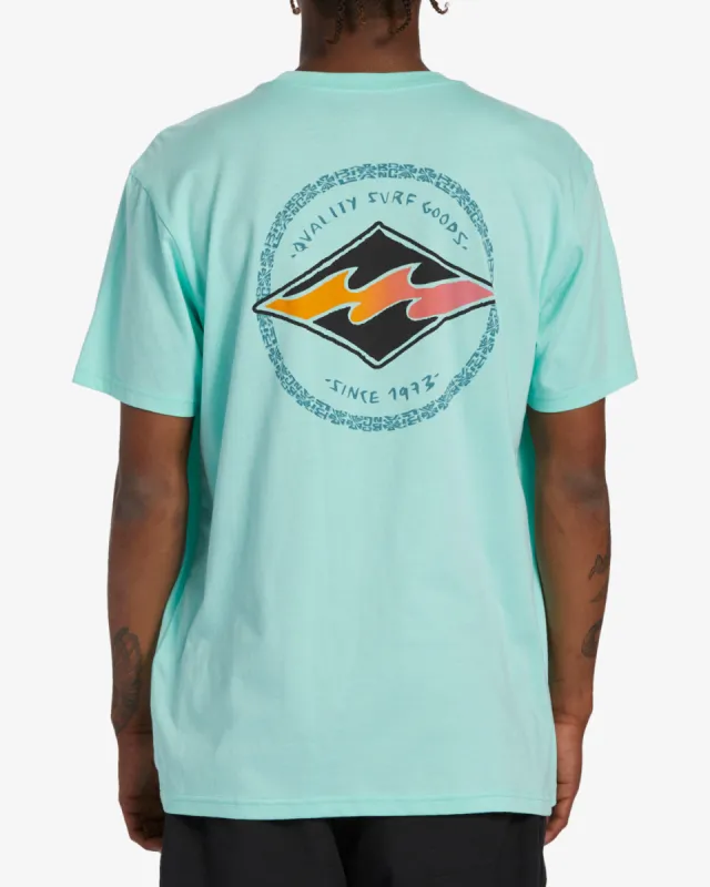 Rotor Diamond T-Shirt - Minty sold by Billabong