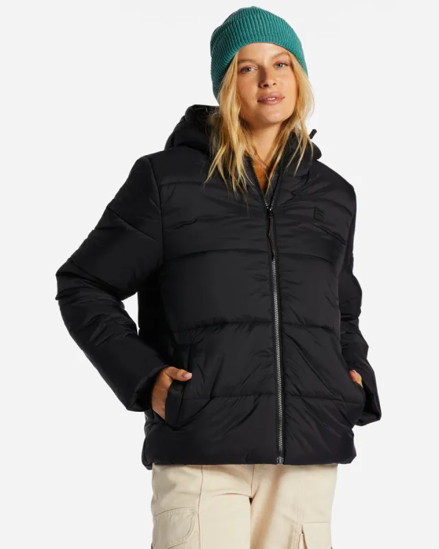 Transport Puffer Jacket - Black sold by Billabong