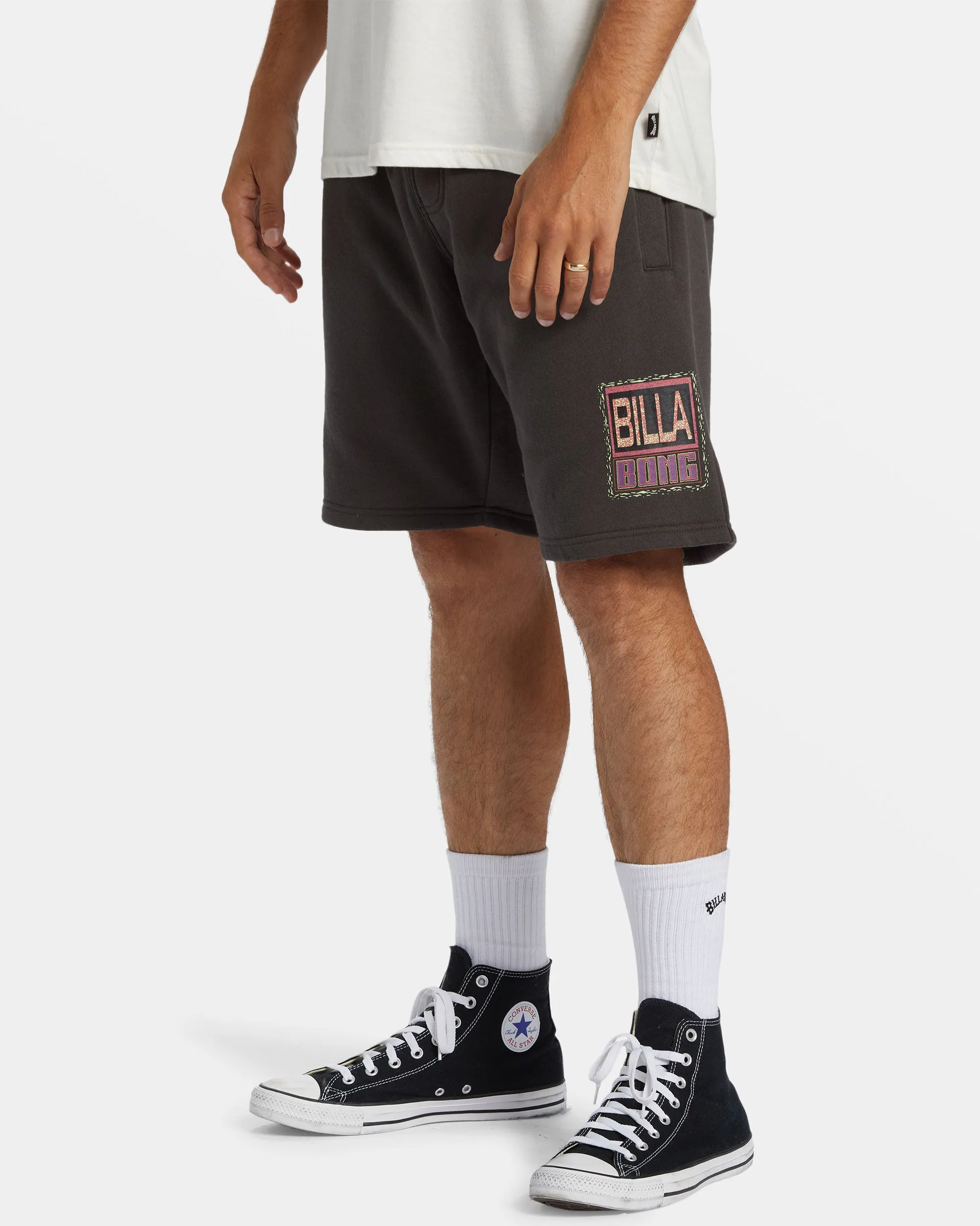 Shorebird Short Elastic Waist Shorts - Raven sold by Billabong product image thumbnail 3