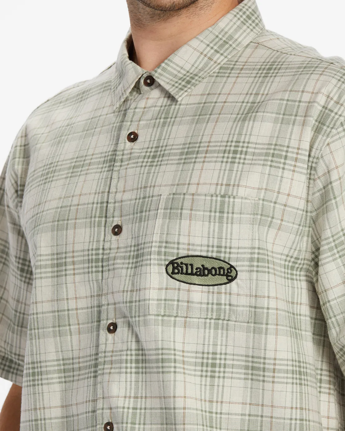 Daybreak Short Sleeve Shirt - Stone sold by Billabong product image thumbnail 4