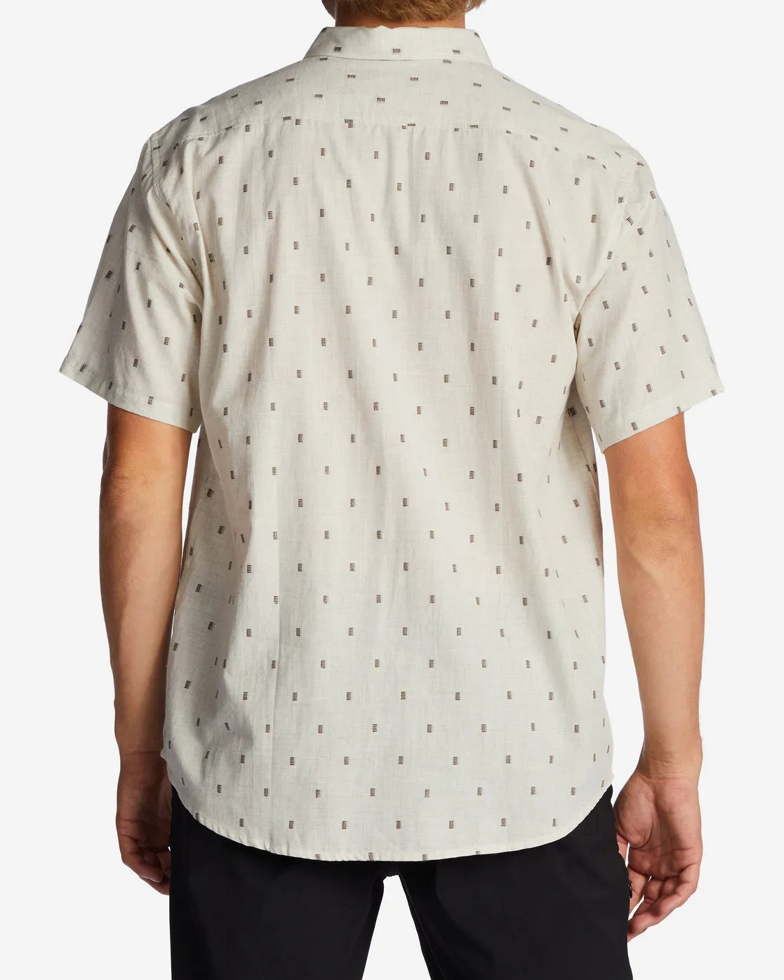 All Day Jacquard Short Sleeve Shirt - Cream sold by Billabong product image thumbnail 2