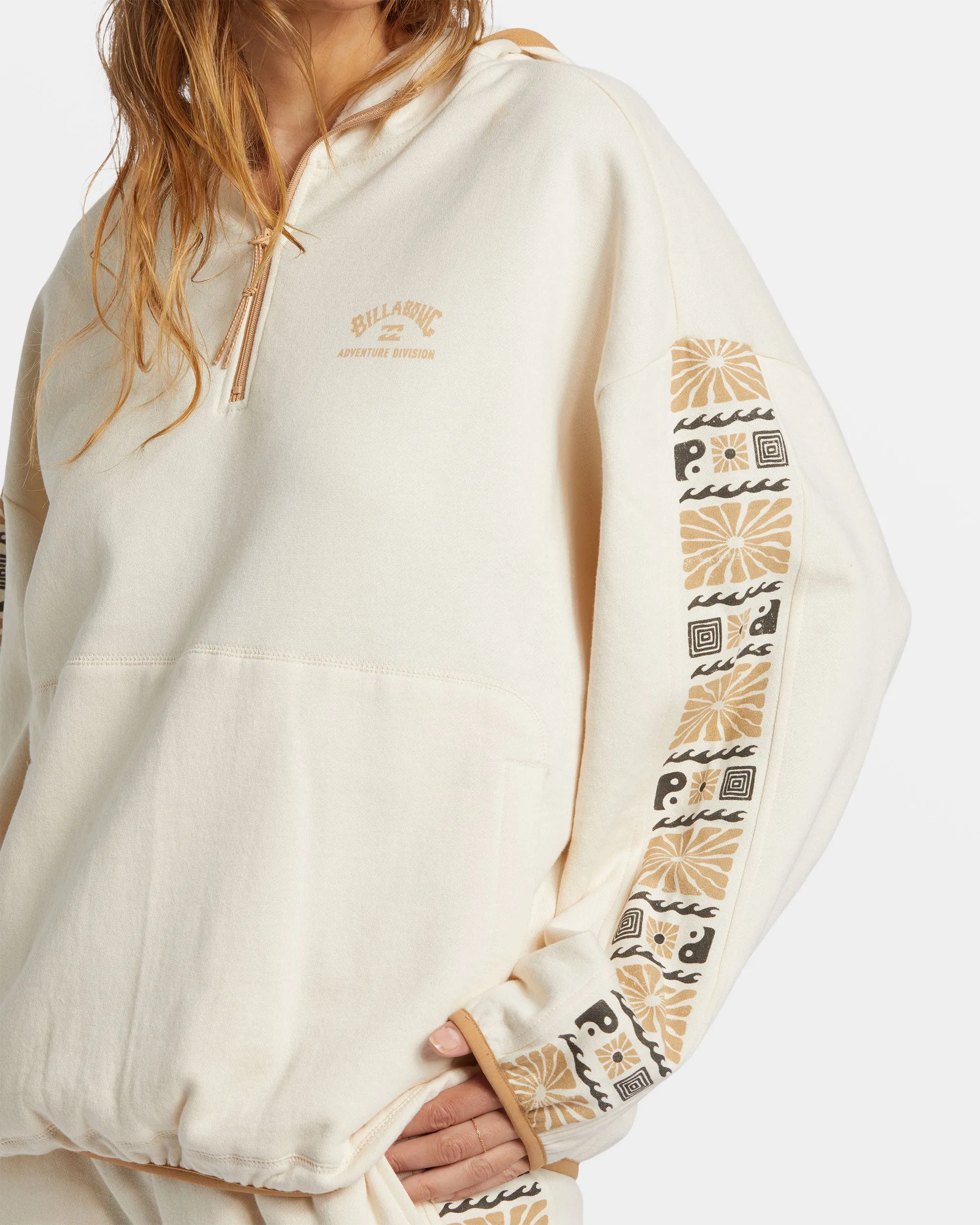 Surf Adventure Half-Zip Hoodie - White Cap sold by Billabong product image thumbnail 4
