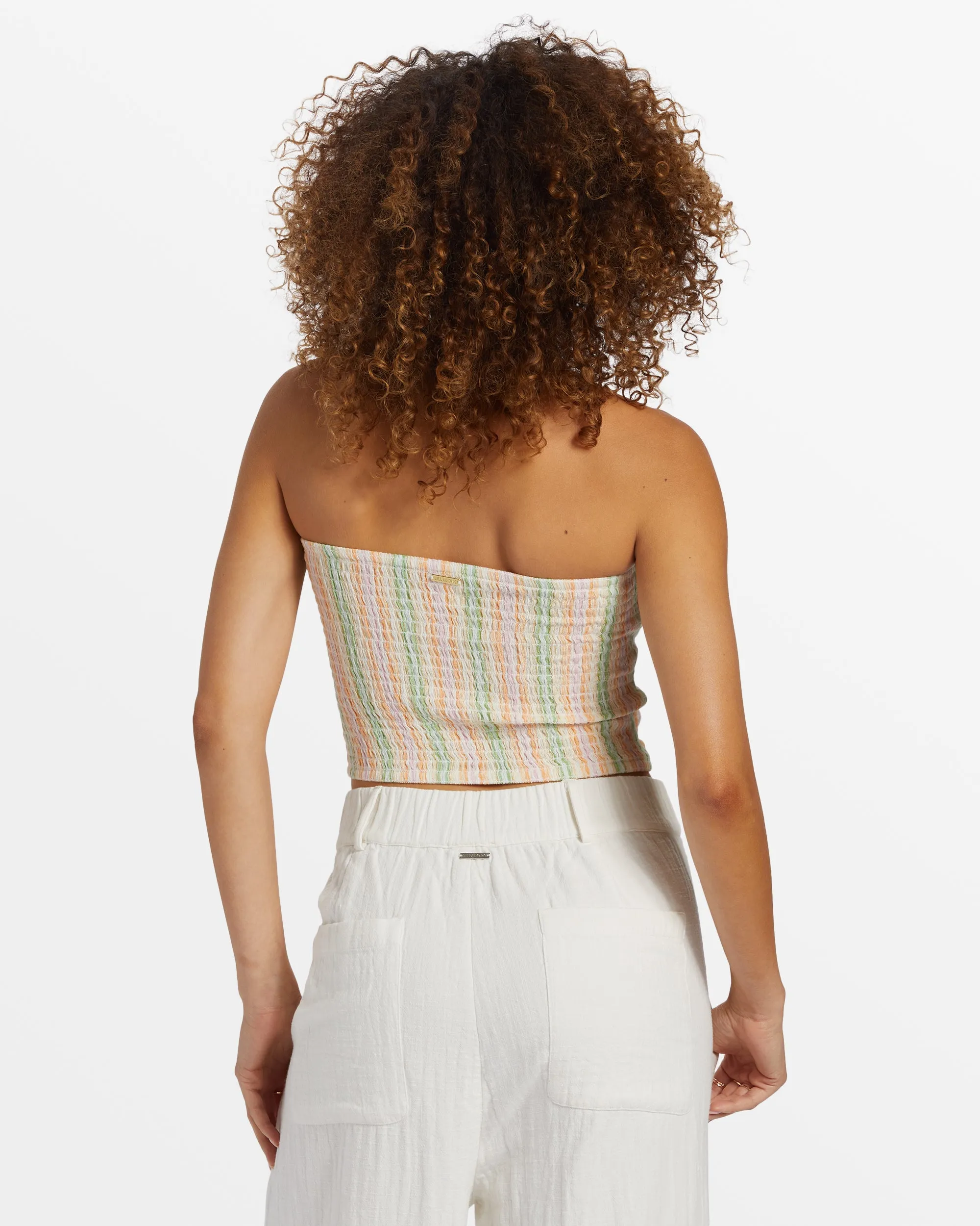 Keep It Simple Smocked Crop Top - Sweet Pink sold by Billabong product image thumbnail 2