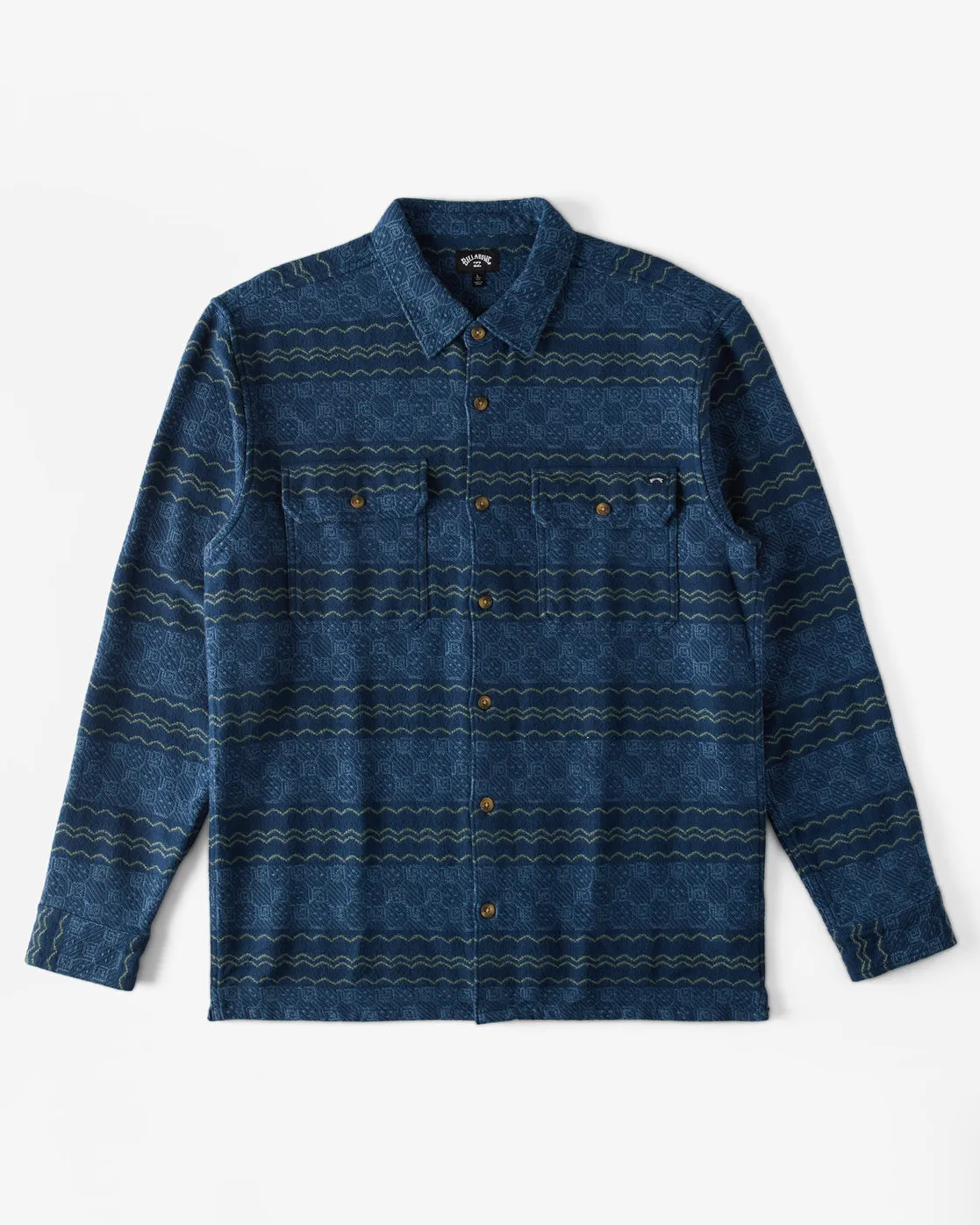 Offshore Jacquard Flannel Long Sleeve Shirt - Dark Blue sold by Billabong product image thumbnail 5