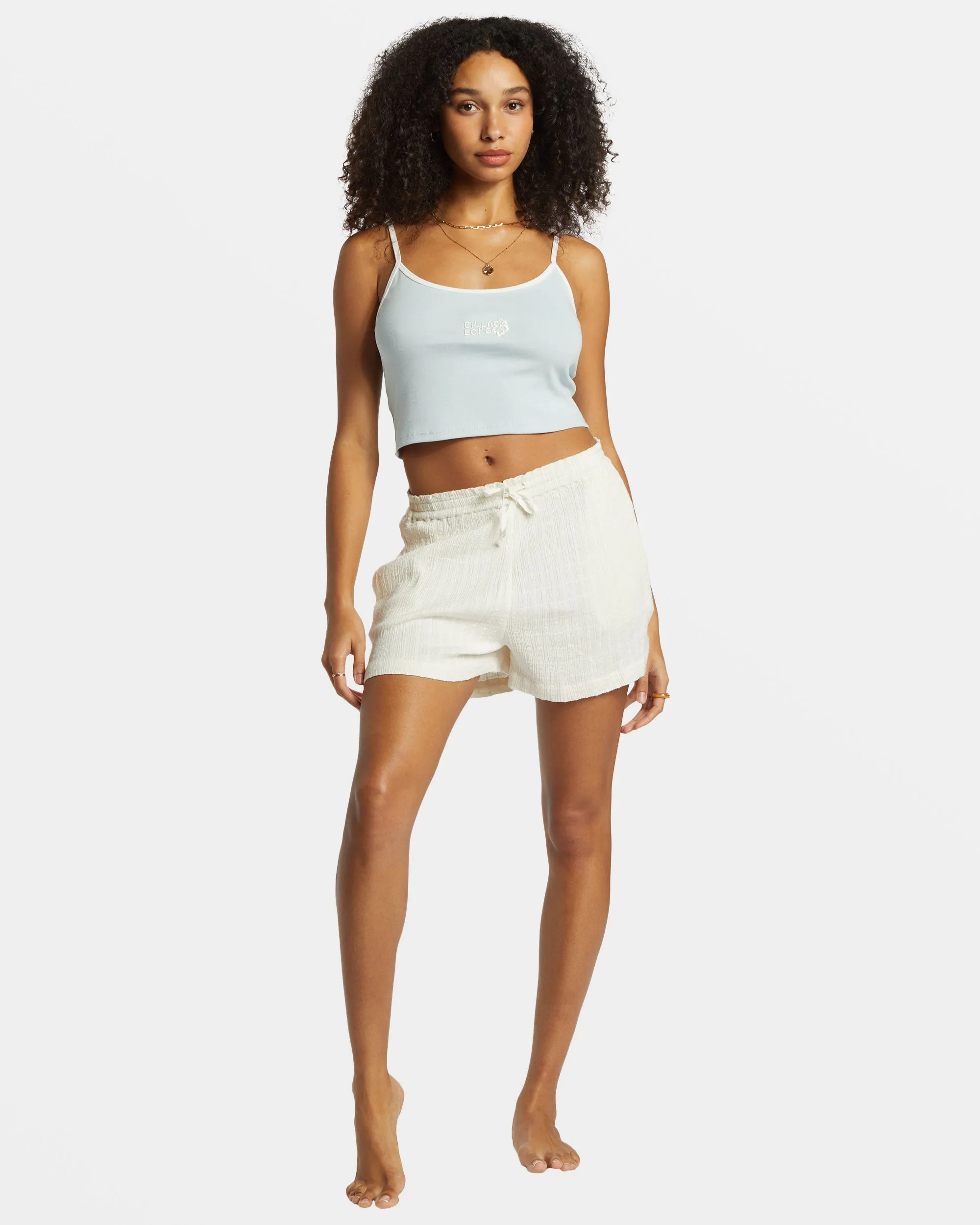 Aloe Cropped Tank Top - Dusk Blue sold by Billabong product image thumbnail 4