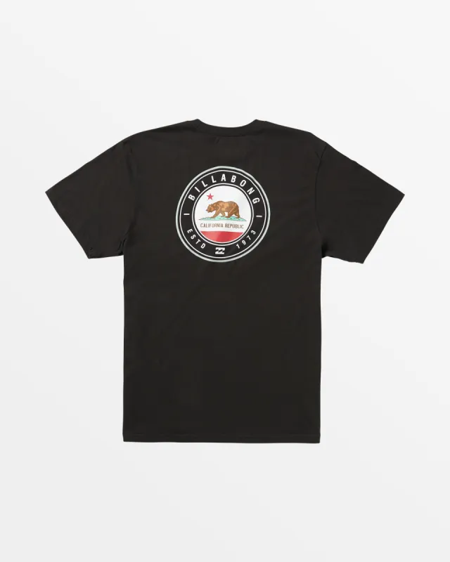 Rotor Flag Short Sleeve T-Shirt - Black sold by Billabong