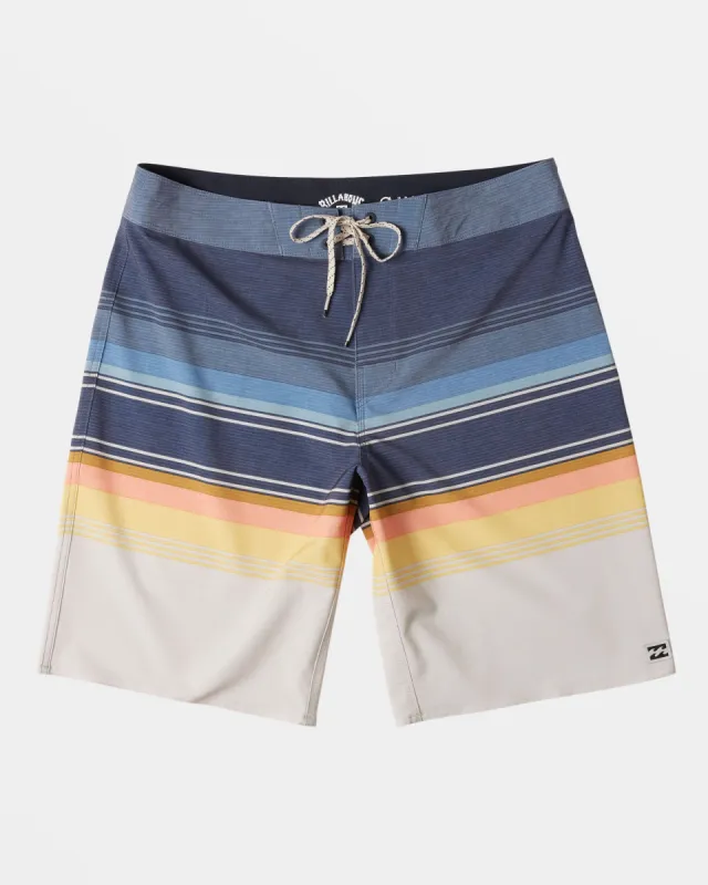 All Day Stripe Pro 20" Boardshorts - Dusty Navy sold by Billabong