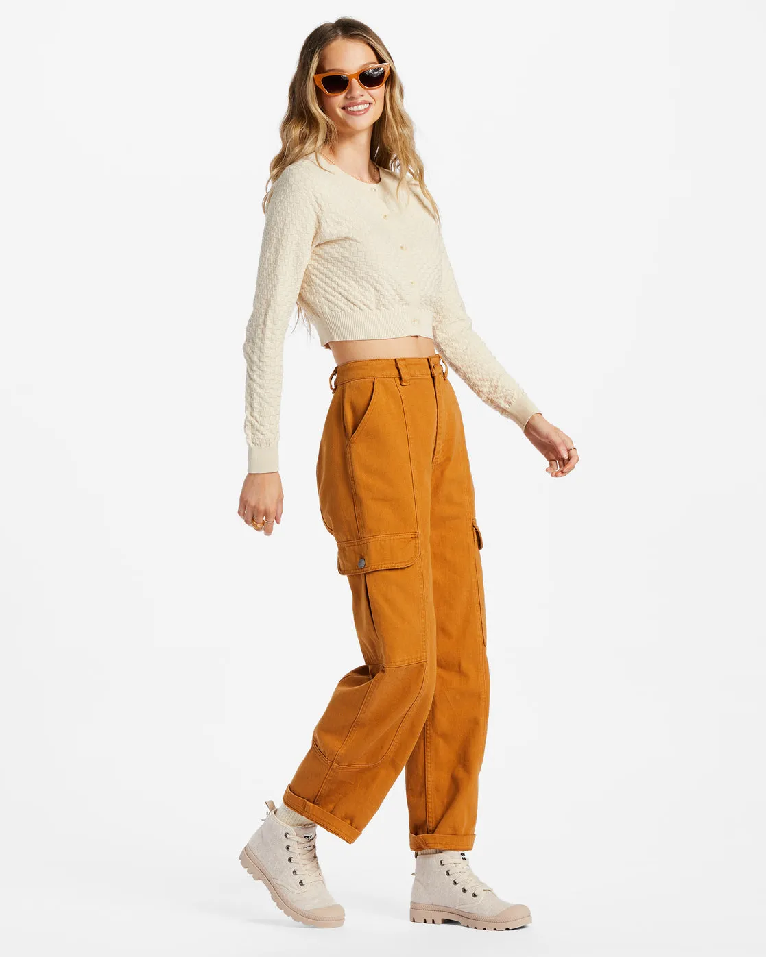 Wall To Wall Denim Cargo Pants - Cider sold by Billabong product image thumbnail 4